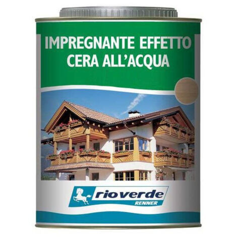 RIO VERDE - IMPREGNANTE CEROSO ALL'ACQUA COLORE BIANCO 0,75 LT. RC1830