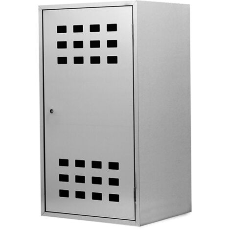 Armadietto box zincato h 90 x l 50 x p 42cm per la custodia di 1 bombola gas gpl