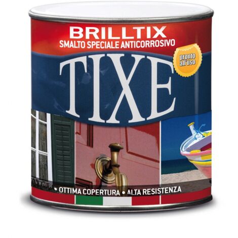 Brilltix 750ml smalto lucido base solvente colore rosso lucido diretto su ruggine (1/5)