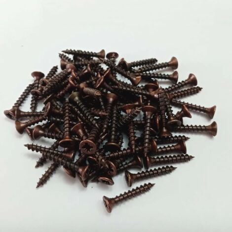 Vite 3,0x25mm - 100pz tps testa conica bronzata per legno truciolare (1/4)