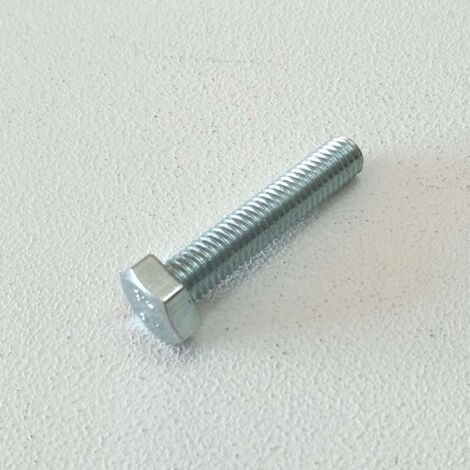 Vite metallica zincata 10x20mm - 10pz chiave 17 testa esagonale tutta filettata (1/5)