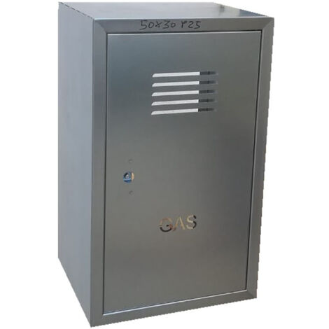 Cassetta gas h 55 x l 30 x p 30cm cassonetto contenitore zincato per contatore