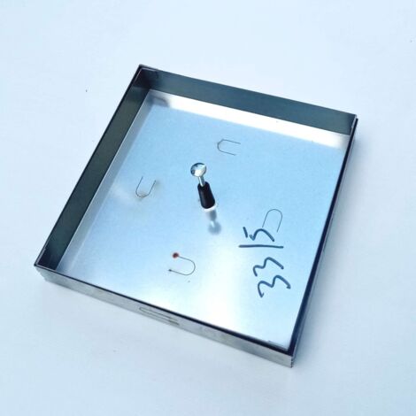 Sigillo 230 x 230 x h 50mm chiusino di lamiera zincata leggero da riempimento (1/5)