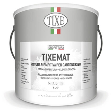Pittura riempitiva supercoprente Tixe Tixemat bianca lt. 14