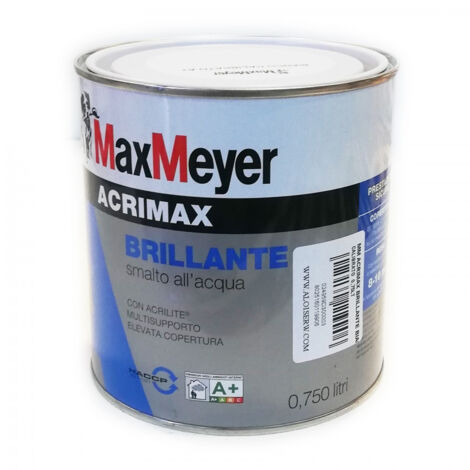 Acrimax 750ml smalto base acqua tutti i ral 5000, colore  ral 5005 - blu segnale, brillantezza brillante
