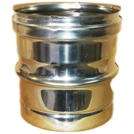 Raccordo da tubo arredo a tubo inox, diametro 130mm