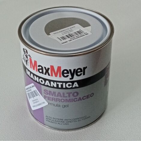 Manoantica gel grana fine 750ml smalto ferro micaceo in varie colorazioni, colori manoantica nero vite