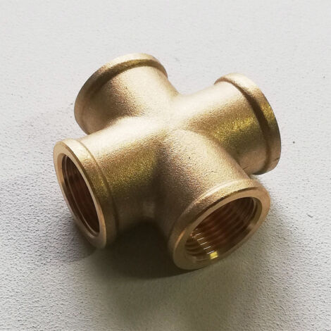 Croce a 4 lati da 3/4 f in ottone (1/2)