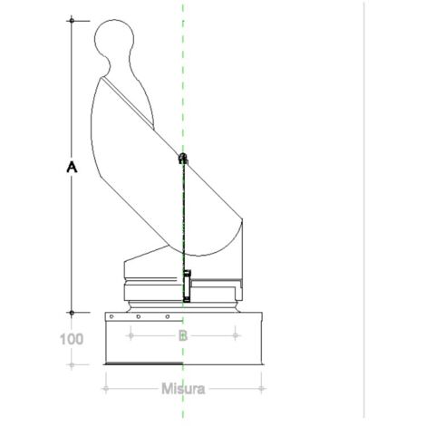Fumaiolo Gallo In Acciaio Inox Per Camino – Base Tonda, Attacco M, Altezza 130 Mm, Ideale Per Zone Con Vento Di Ponente