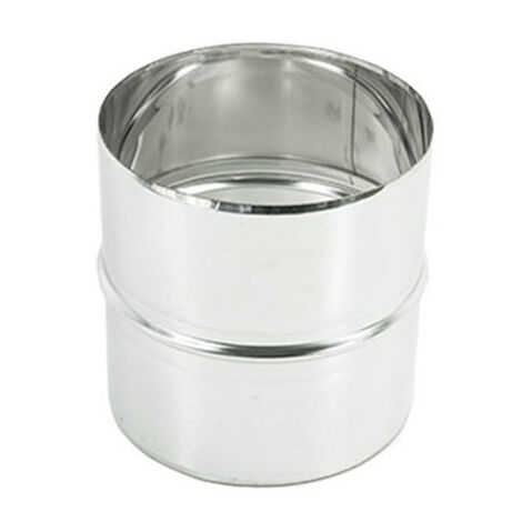 Manicotto giunzione da 130mm raccordo mm inox per unire tubo flessibile a tubo flessibile (1/2)
