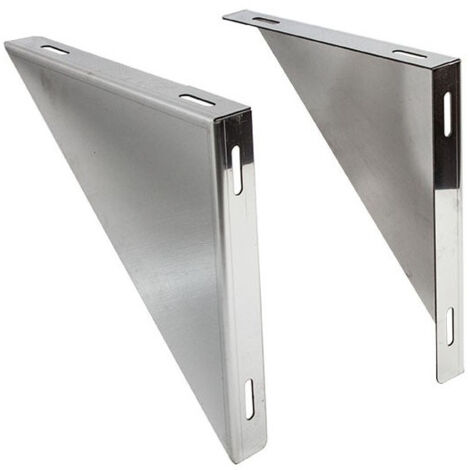 Angolari di supporto da 250mm in acciaio inox aisi 304 - vendita a coppia