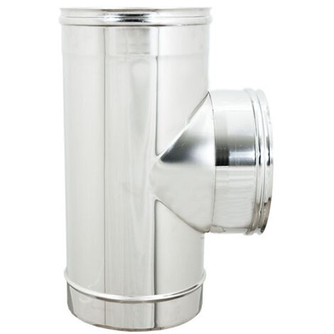 Raccordo inox a t braga mf da 250mm codino f aisi 304