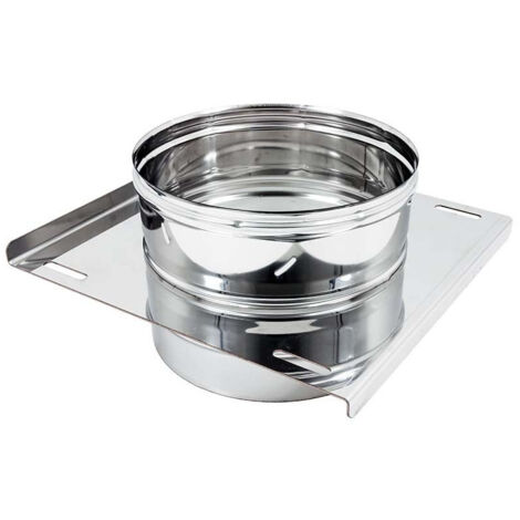 Piastra intermedia da 180mm in acciaio inox mf aisi 304
