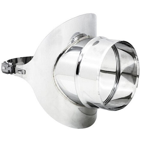 Raccordo a sella da 250mm in acciaio inox aisi 304
