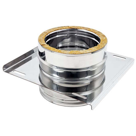 Piastra intermedia inox doppia parete di 180 - de 230 mm (1/2)