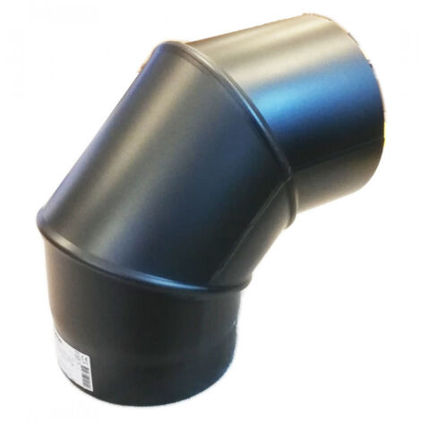 Curva a 90 gradi girevole da 150mm per stufa a legna (1/5)