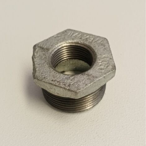 Raccordo mf 2''x1''+1/4 riduzione ghisa zincata malleabile