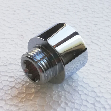 Prolunga ridotta da f 1''x m 3/4'' in ottone cromato (1/2)
