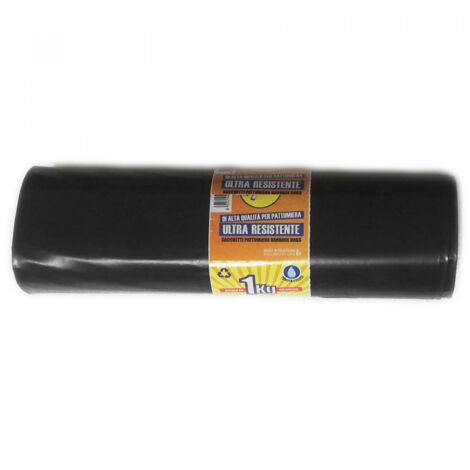 Sacco pattume colore nero da 1kg tipo pesante l 90 x h 120cm (1/3)