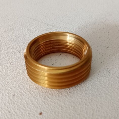 Ghiera riduzione da 1 x 3/4 ad anello in ottone giallo (1/4)