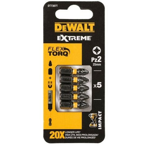 Dewalt extreme 5 inserti impact torsion pz 2