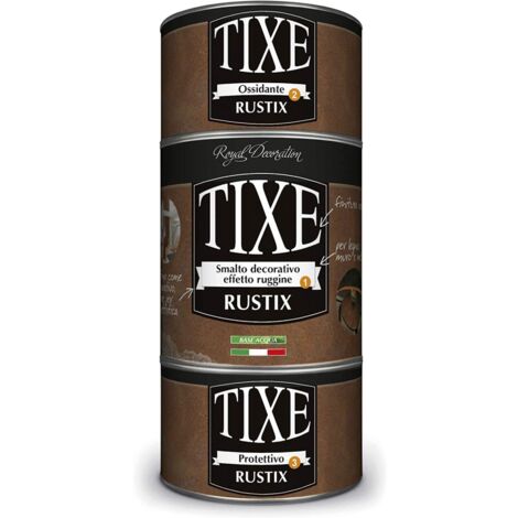 Smalto decorativo effetto ruggine 1 lt - Tixe Rustix Rame Ossidato