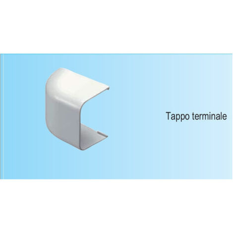 Raccordo Terminale Per Canalina Profilfreddo 65x50cm - Tappo Di Chiusura Per Canaline Elettriche - Foto 3