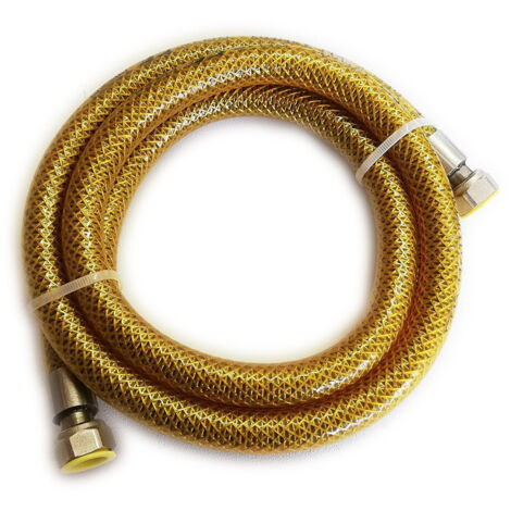Tubo flessibile ff 1/2 lunghezza 400cm in acciaio inox laccio gas - gpl - metano cucina (1/3)