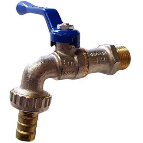 Rubinetto a sfera con portagomma 3/4 bugatti made in italy