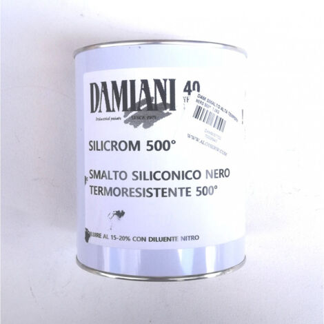 Damiani silicrom 1kg smalto siliconico per alta temperatura - max 500°c, colore alluminio