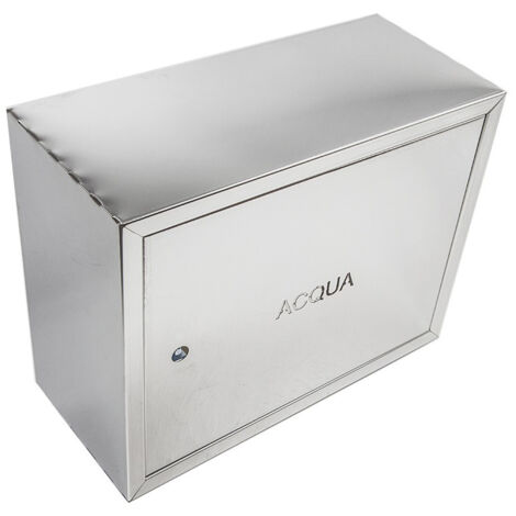 Cassetta cassonetto contenitore inox per contatore acqua, scegli se  h 45 x l 60 x p 20cm