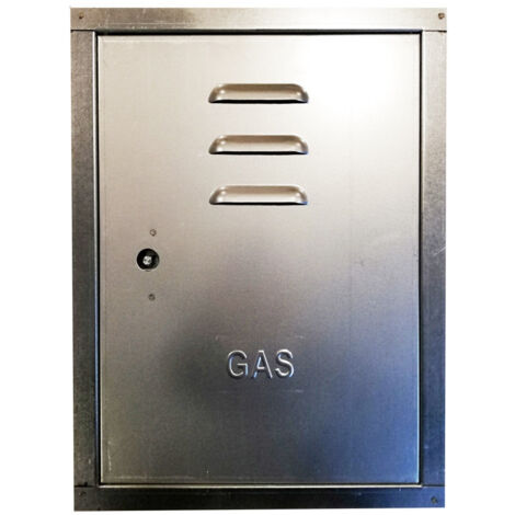 Sportello portello porta zincata per chiusura nicchia contatore gas, scegli se hc 50 x lc 50 cm ( hn 46 x ln 46 cm )