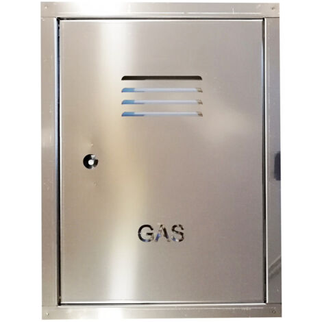 Sportello portello porta inox per chiusura nicchia contatore gas, scegli se hc 60 x lc 60 cm ( hn 56 x ln 56 cm )