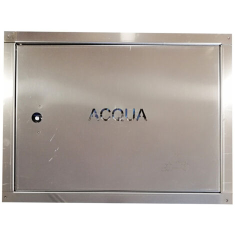 Sportello portello porta inox per chiusura nicchia contatore acqua, scegli se lc 70 x hc 50 cm ( ln 66 x hn 46 cm )