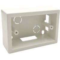 Scatola esterna 503 cassetta da parete 3 moduli posti bianco per prese elettriche compatibile con tutte le serie civili