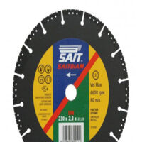 Sait disco diamantato universale saitdiam un per edilizia, diametro 230mm