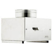 Camera da 120mm per raccolta ceneri in acciaio inox 8 decimi
