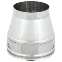 Fumaiolo terminale da 200-250mm conico inox doppia parete