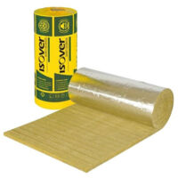 Isover 1mq (1x1mt) lana di roccia feltro da 3cm rivestito di alluminio per isolamento termico