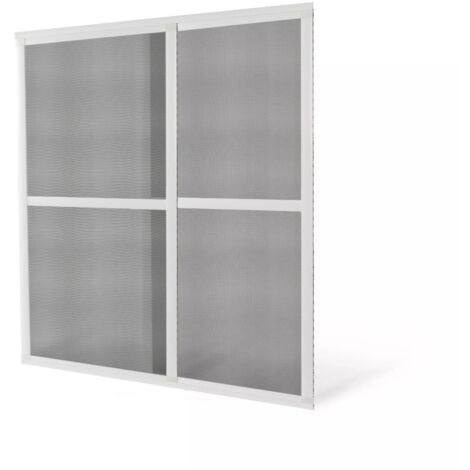 Moustiquaire coulissante pour Baie Vitrée Aluminium Blanc - L1600 x H2400mm
