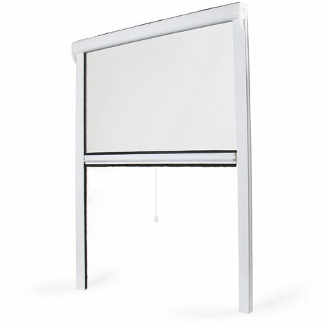 Moustiquaire Fenêtre Enroulable PVC Recoupable L 1300 mm x H 1600 mm