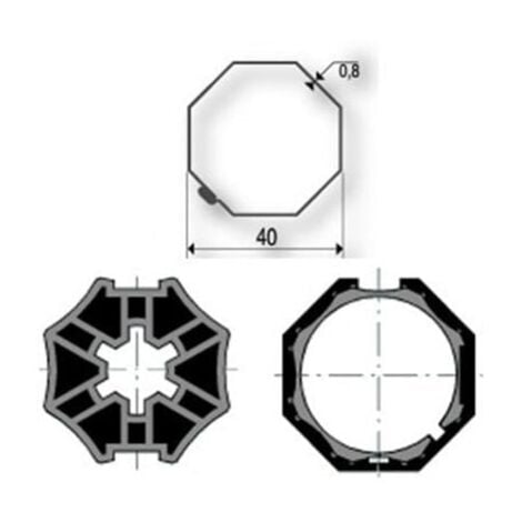 Kit remplacement moteur volet Somfy LS40 1023336 9/16