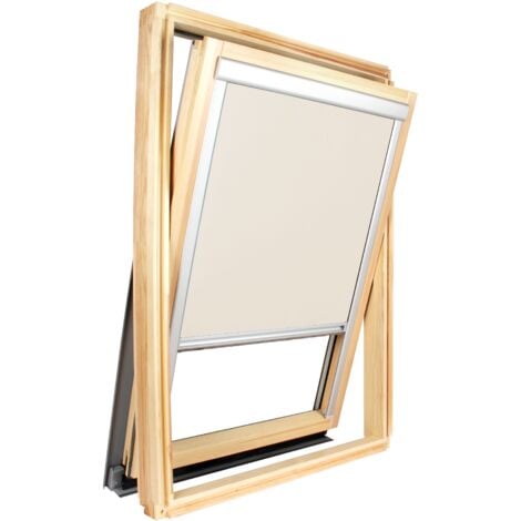 Store occultant compatible Roto ® - Vitrage H83.5 x 60 cm Beige