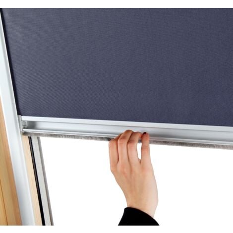Store occultant compatible Roto ® - Vitrage H63.5 x 40 cm Noir