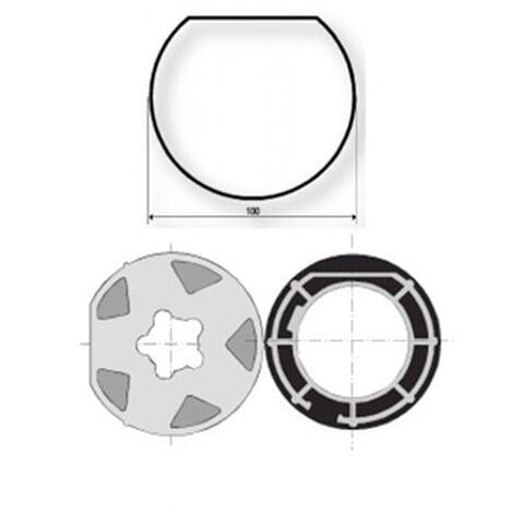 Adaptations moteur Somfy - Axe MISCHLER 9001502 - pour Moteur Ø60mm