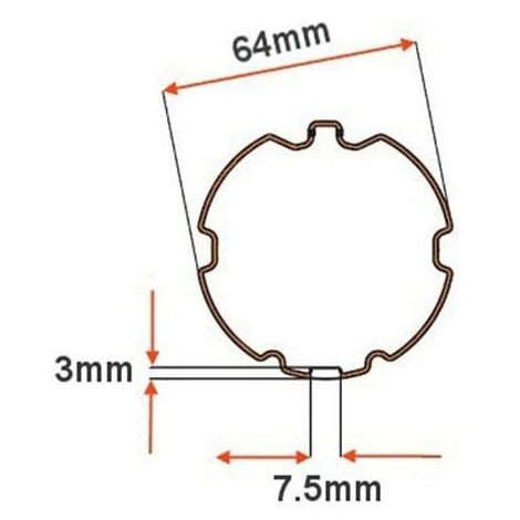 Moteur Volet Filaire 20Nm ø45 Adapt. ZF64
