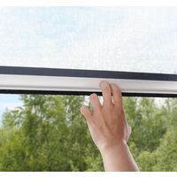 Moustiquaire Fenêtre Enroulable PVC Recoupable L 800 mm x H 1300 mm - Blanc