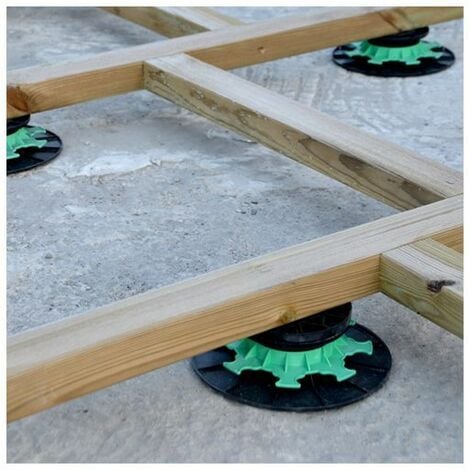 Plot de terrasse réglable pour lambourde 80 à 140 mm - JOUPLAST - Carton de 40
