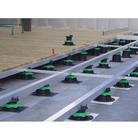 Plot de terrasse réglable pour lambourde 80 à 140 mm - JOUPLAST - Carton de 40