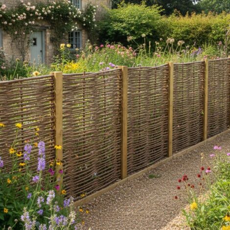 Cloture En Bois Tressé